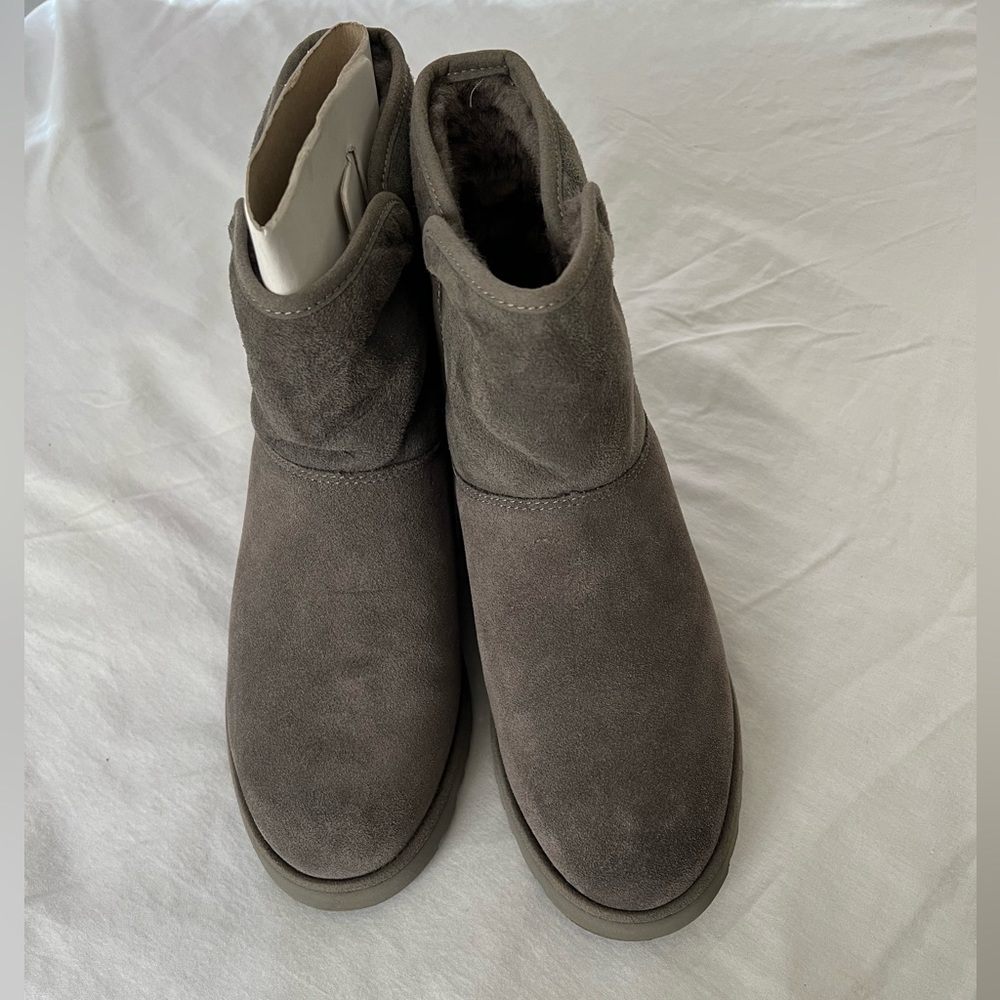 Grey Ugg ultra mini platform boots! New!